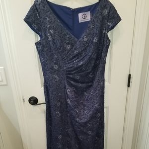 JS Collections Women's Gown (Navy) Size 16